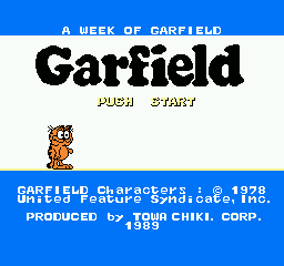 A Week of Garfield screenshot 2 for Famicom